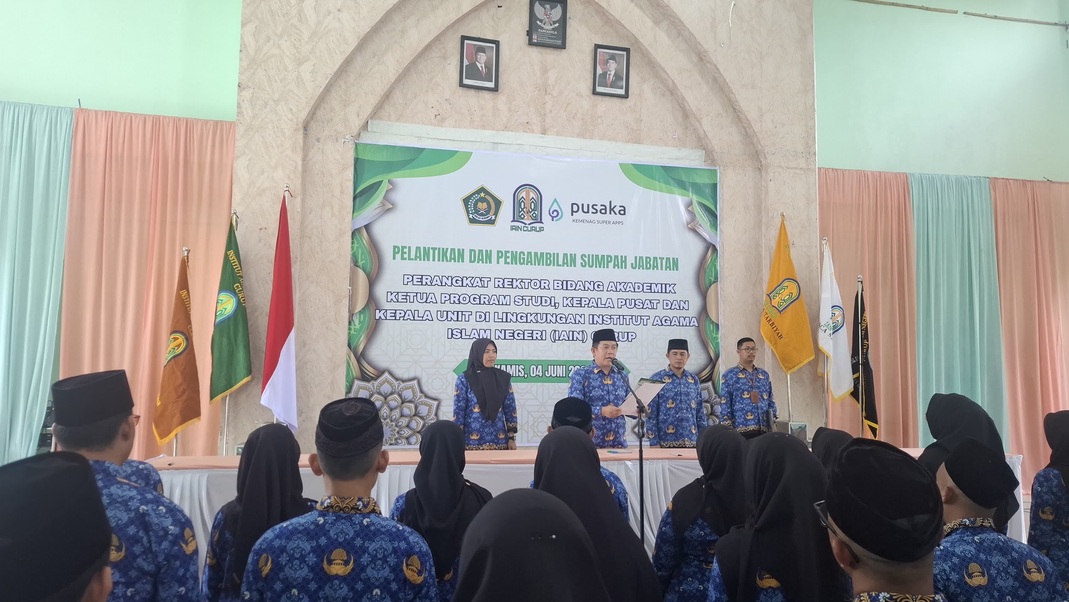 Perkuat Tata Kelola Kelembagaan, Rektor IAIN Curup Lantik 47 Pejabat