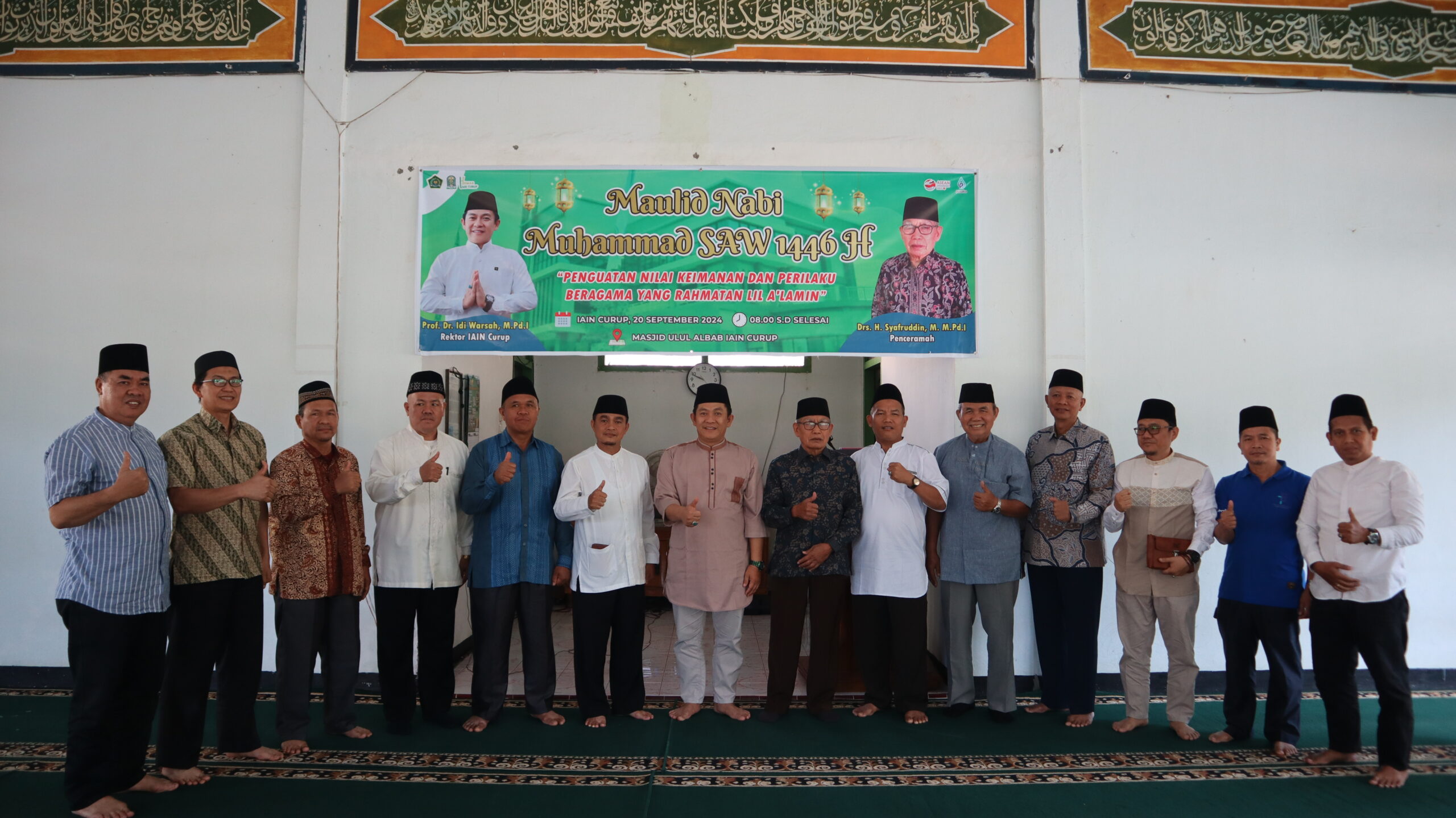 IAIN Curup Gelar Maulid Nabi SAW 1446 H dengan Khidmat, Tekankan Penguatan Nilai Keimanan