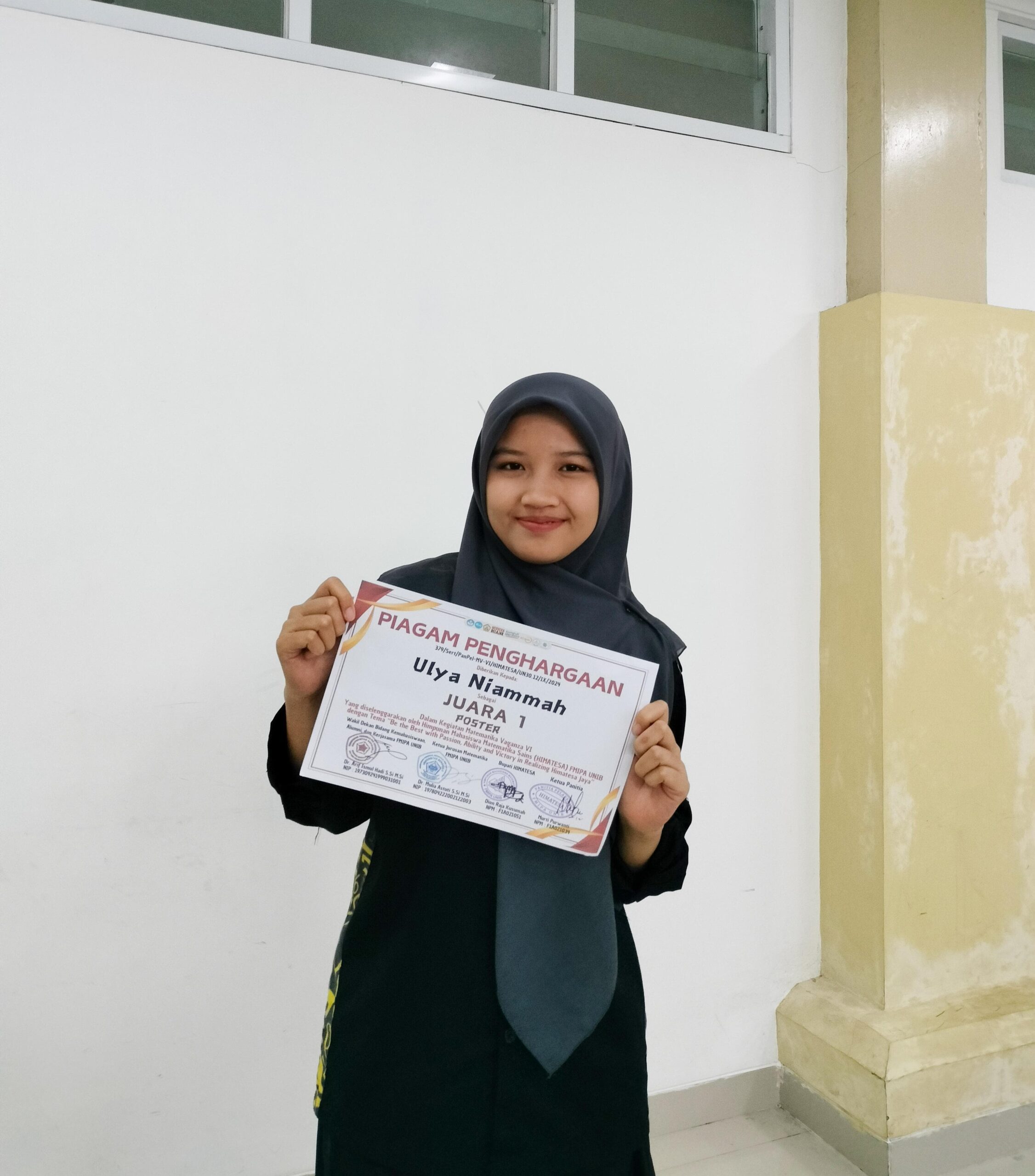 Bangga, Mahasiswi IAIN Curup Prodi Tadris Matematika Raih Juara 1 Math Vaganza VI Nasional di Universitas Bengkulu Tahun 2024